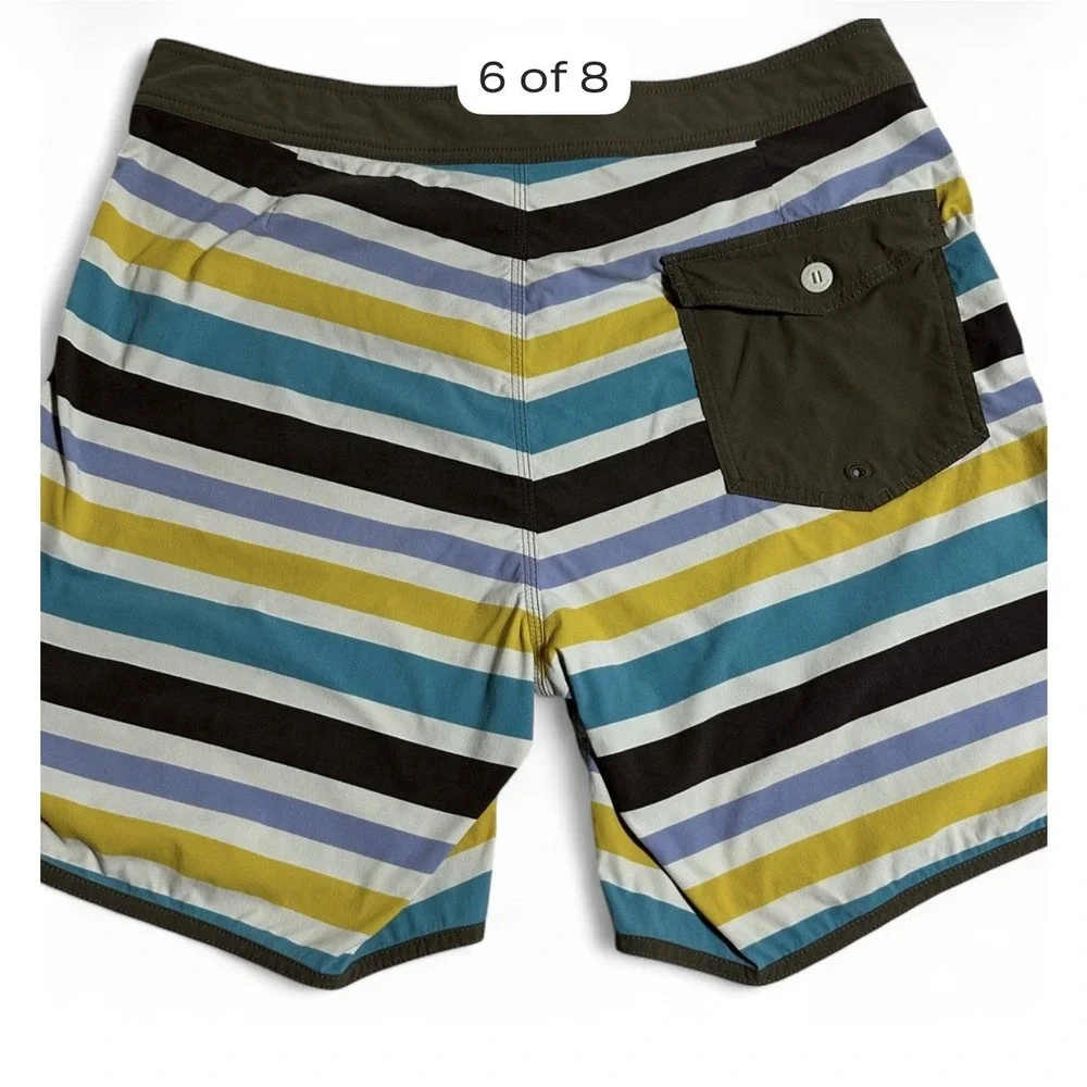 Patagonia Scallop Hem Stretch Wavefarer Boardshorts Size 36